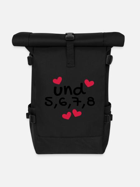 Tanzen Tanz Tanzkurs Rhythmus - Rolltop Rucksack - Schwarz