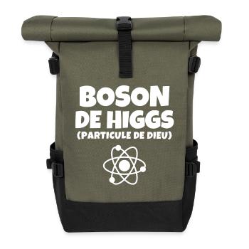 boson de higgs, physicien, big bang, univers - Sac à dos roll top - olive/noir - Devant