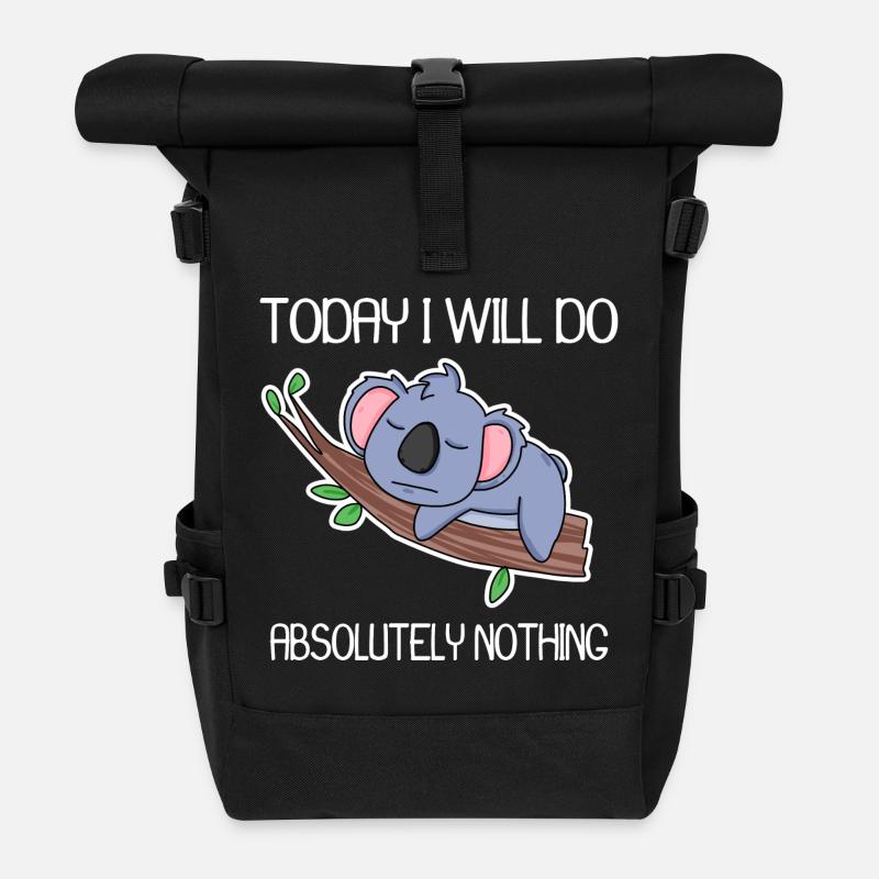 Lustiger Spruch lustige Sprüche - Rolltop Rucksack - Schwarz