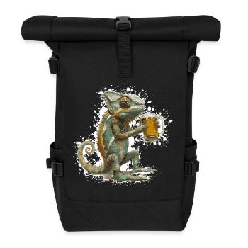 Chameleon Bière Drôle - Sac à dos roll top - noir - Devant