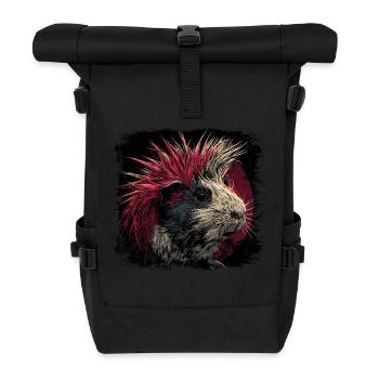 Guinea Pig Punk - Roll Top Backpack - black - Front
