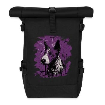 Bull terrier - Sac à dos roll top - noir - Devant