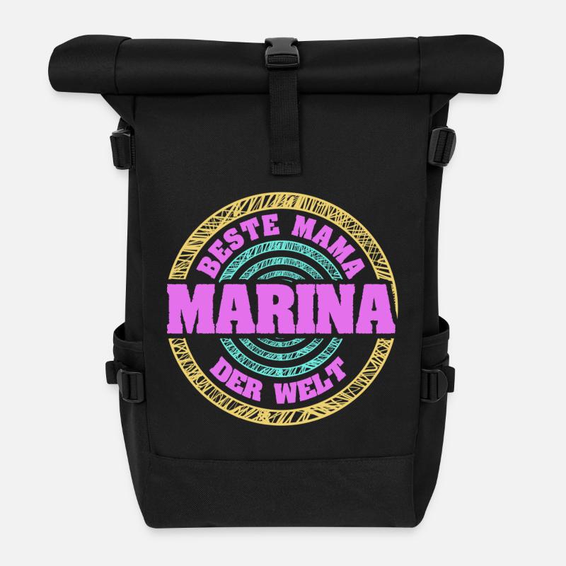 Mutter Marina - Rolltop Rucksack - Schwarz