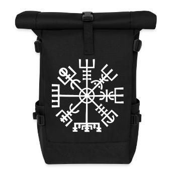 Vegvisir Nordischer Kompass - Rolltop Rucksack - Schwarz - Vorne