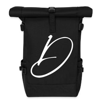 D - Rolltop Rucksack - Schwarz - Vorne