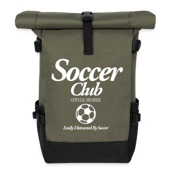 Soccer CLub - Rolltop Rucksack - Olive/Schwarz - Vorne