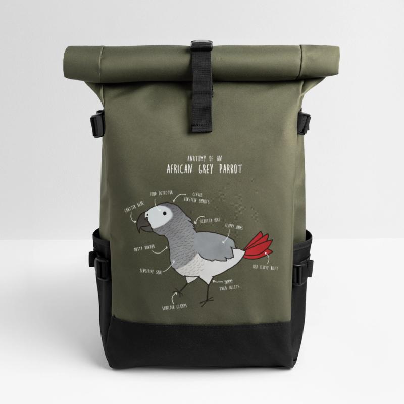 Ball Python Anatomy Roll Top Backpack