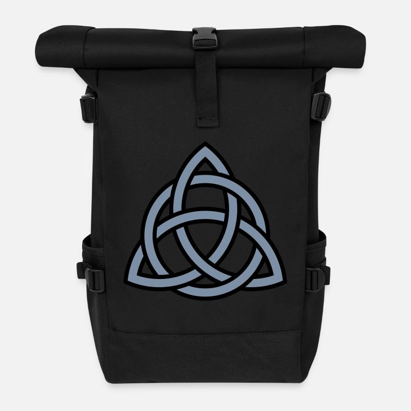 celtic trinity knot - Rolltop Rucksack - Schwarz