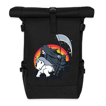 la mort de la mort licorne Sense cadeau drôle - Sac à dos roll top - noir - Devant