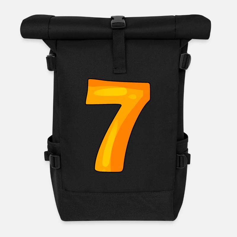 7 - Rolltop Rucksack - Schwarz