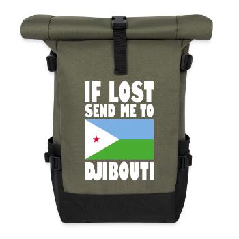 Drapeau de Djibouti - Sac à dos roll top - olive/noir - Devant