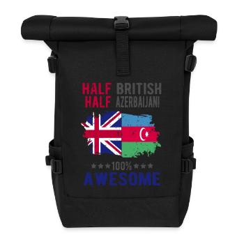 Moitié britannique moitié azerbaïdjanais - Sac à dos roll top - noir - Devant