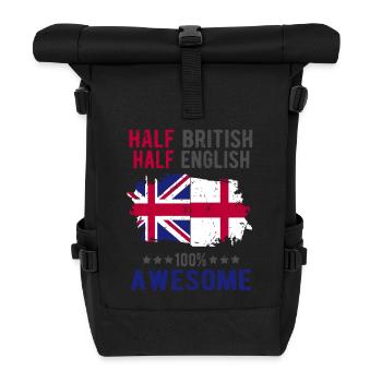 Moitié britannique moitié anglais - Sac à dos roll top - noir - Devant
