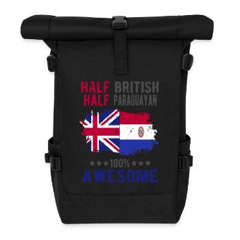 Moitié britannique moitié paraguayen - Sac à dos roll top - noir - Devant