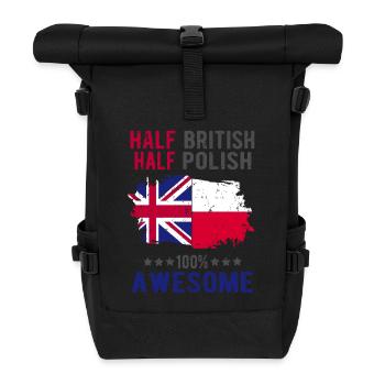 Moitié britannique moitié singapourien - Sac à dos roll top - noir - Devant