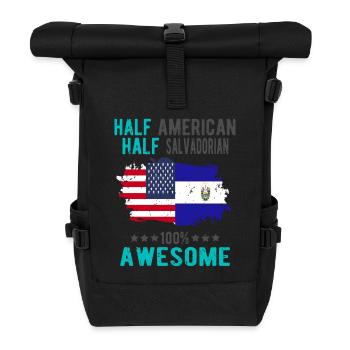 Mi-Américain, mi-Salvadorien - Sac à dos roll top - noir - Devant