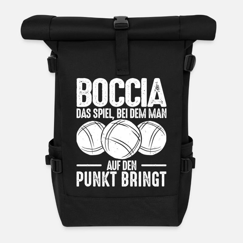 Bocciaspieler Boccia Spruch Legend Kugeln Boccia - Rolltop Rucksack - Schwarz