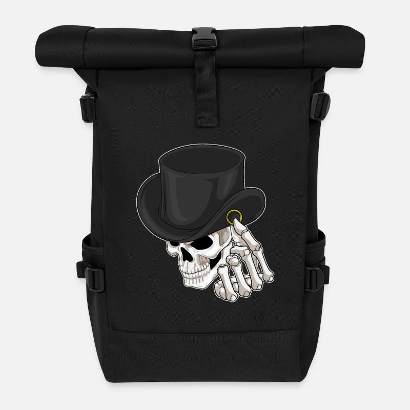Bague de mariage Skull Groom - Sac à dos roll top - noir