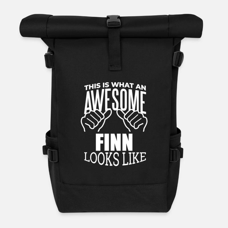 Finnland - Rolltop Rucksack - Schwarz