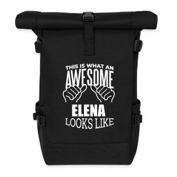 Elena - Roll Top Backpack - black - Front
