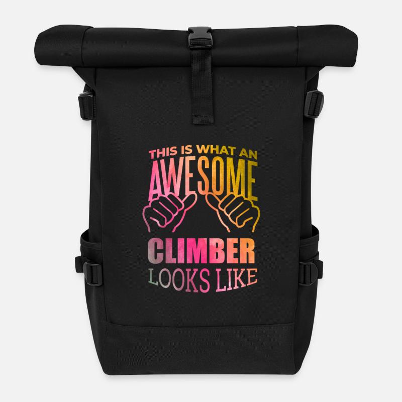 Climbing - Roll Top Backpack - black
