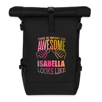Isabella - Sac à dos roll top - noir - Devant