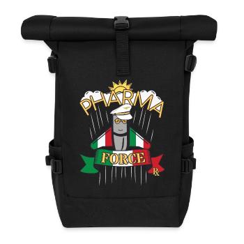 Pharmacy Italy Pharma Force - Roll Top Backpack - black - Front