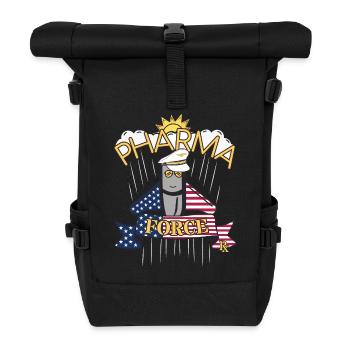 Pharmacy USA Pharma Force - Roll Top Backpack - black - Front