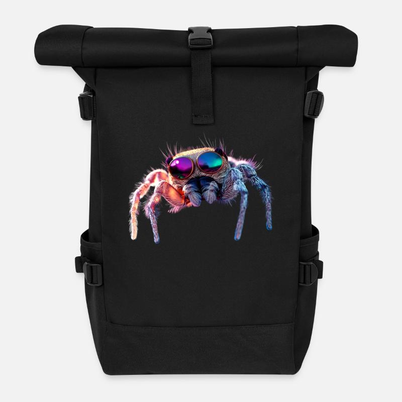 Spinne Vogelspinne Tarantel Liebe Arachnid Spinnen - Rolltop Rucksack - Schwarz