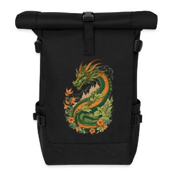 Mystical Garden of Dragons - Roll Top Backpack - black - Front