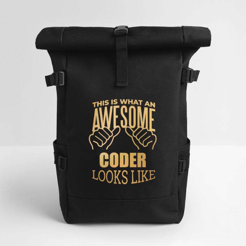 Coding Roll Top Backpack