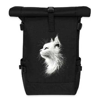 Chat Angora Blanc Chat Angora Chats Angora Mignons - Sac à dos roll top - noir - Devant