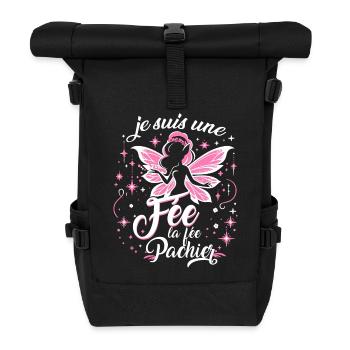 Je Suis Une Fée La Fée Pachier - Sac à dos roll top - noir - Devant