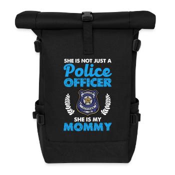 She's not just a policewoman, she's mine - Roll Top Backpack - black - Front