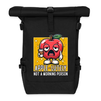 APPLE-LUTELY N’EST PAS UNE PERSONNE MATINALE - Sac à dos roll top - noir - Devant