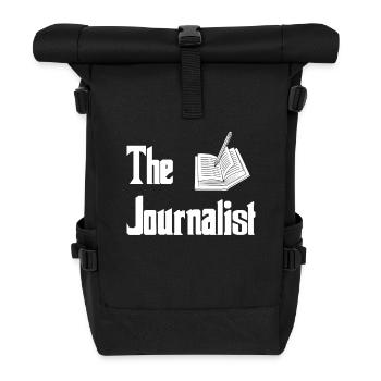 Le journaliste Des mots et des histoires créatifs - Sac à dos roll top - noir - Devant
