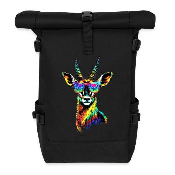 Antilope Kudu Gazelle Afrika Serengeti Antilopen - Rolltop Rucksack - Schwarz - Vorne