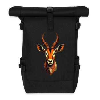 Antilope Kudu Gazelle Afrika Serengeti Antilopen - Rolltop Rucksack - Schwarz - Vorne