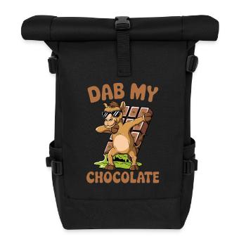 Dubai Dab my Chocolate - Roll Top Backpack - black - Front