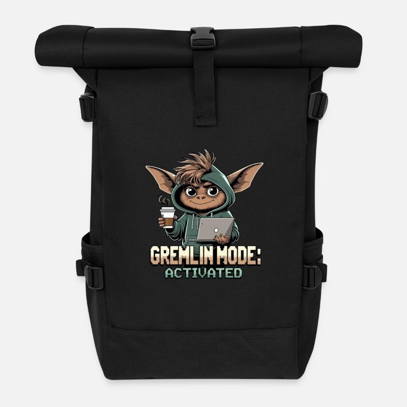 Mode Gremlin activé - Thème Gremlin amusant - Sac à dos roll top - noir