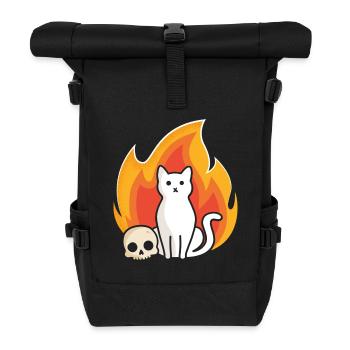 Purr-gatory - Roll Top Backpack - black - Front