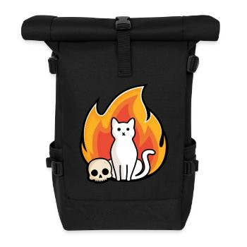 Ronronnement - Sac à dos roll top - noir - Devant