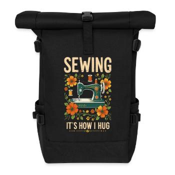 Couturière coudre comment je câline machine à coudre - Sac à dos roll top - noir - Devant