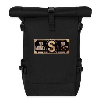 Pas d’argent pas de miel Ironique Argent Dire Fête - Sac à dos roll top - noir - Devant