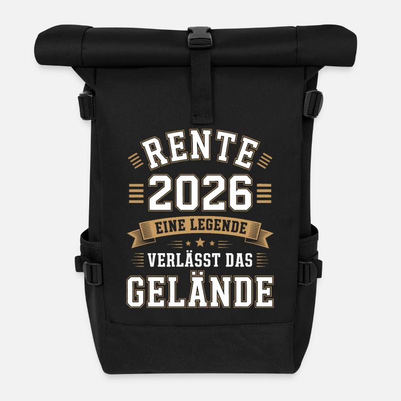 Retraite 2026 : la légende quitte le site - Sac à dos roll top - noir