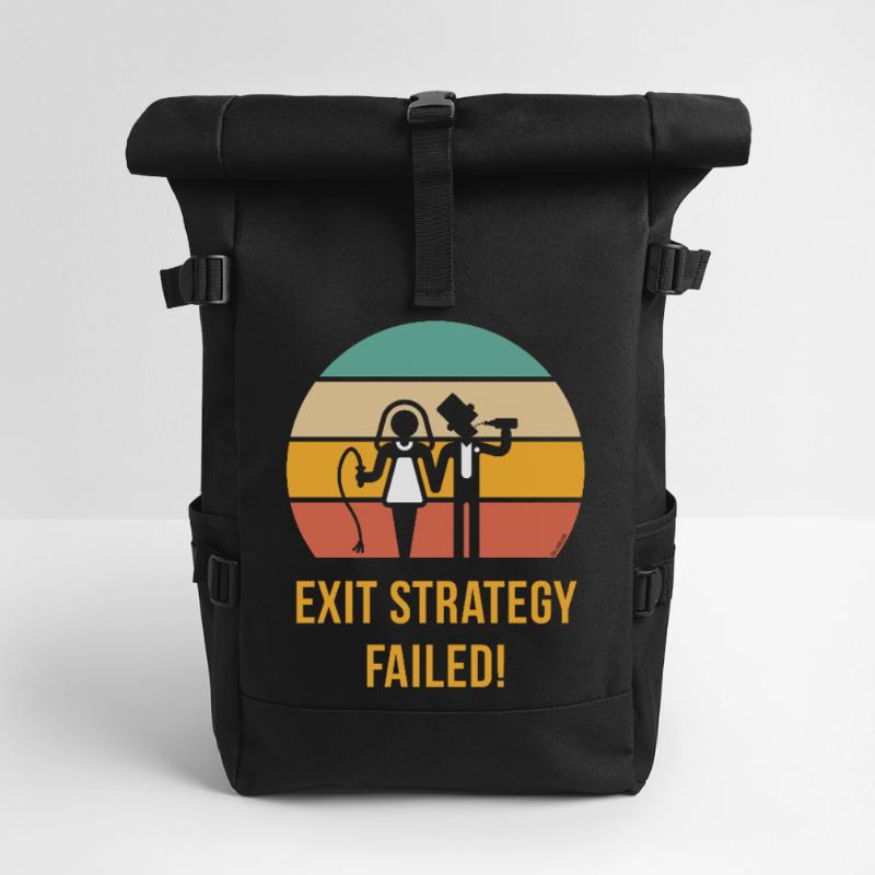 Exit Strategy Failed! (JGA Bräutigam Game Over 5C) Roll Top Backpack
