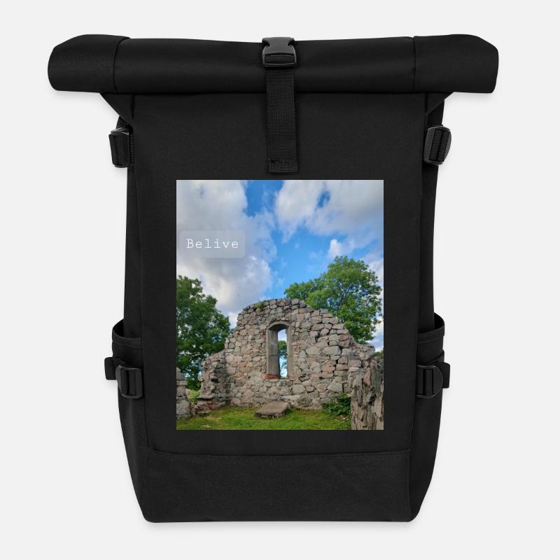 Crois-moi - Sac à dos roll top - noir