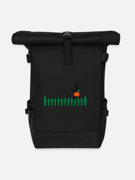 Gartenzaun picket fence - Rolltop Rucksack - Schwarz