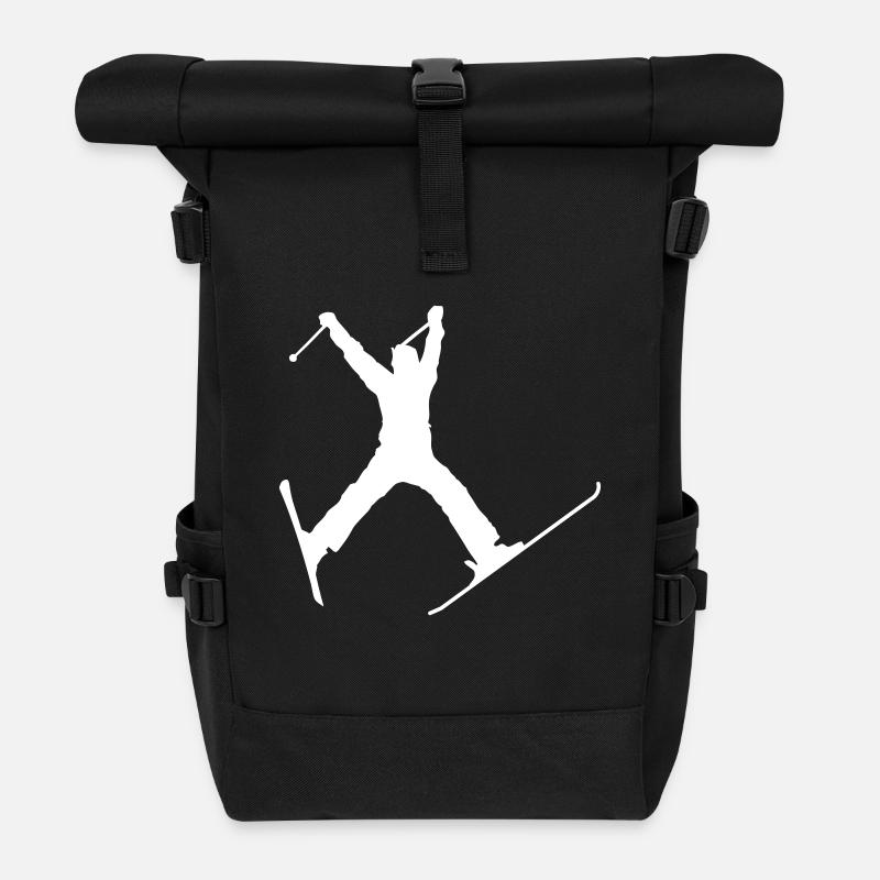 skier jump / ski jump - Rolltop Rucksack - Schwarz