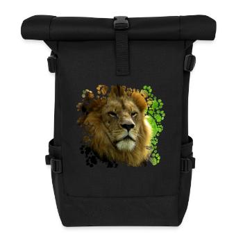 Lion - Rolltop Rucksack - Schwarz - Vorne